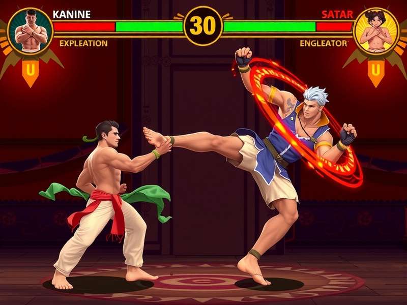 Indian Super Fighter Gameplay Screenshot showing Kalaripayattu character in combat